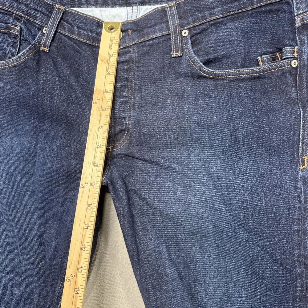James Jeans Travis The Straight Mens 40x30 (38x30) Button Fly Dark‎ Wash Preppy